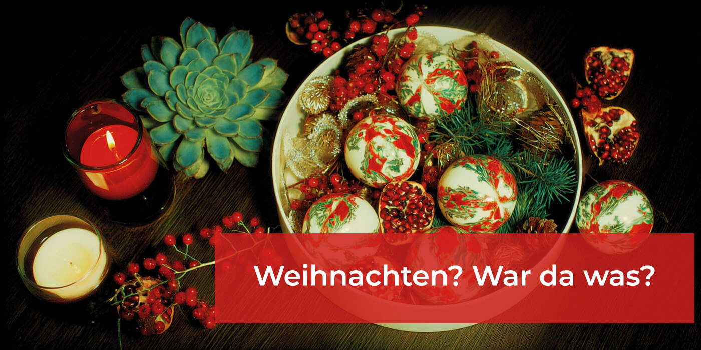 Schöne, entspannte Weihnachtsfeiertage für alle!